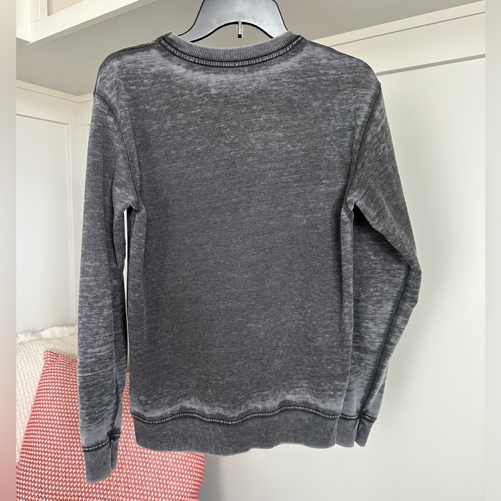 Recycled Karma Grey Burnout Sonny and Cher crewneck Sweatshirt Size Small - Picture 9 of 12